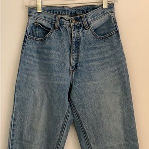 High waisted boyfriend jean